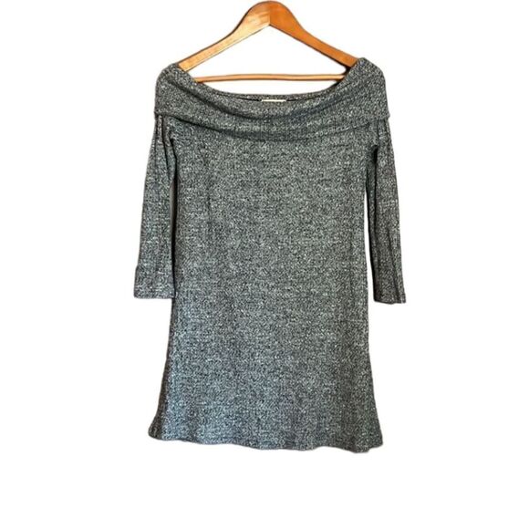 NWT! PPLA grey off shoulder tunic sweater - Picture 1 of 9